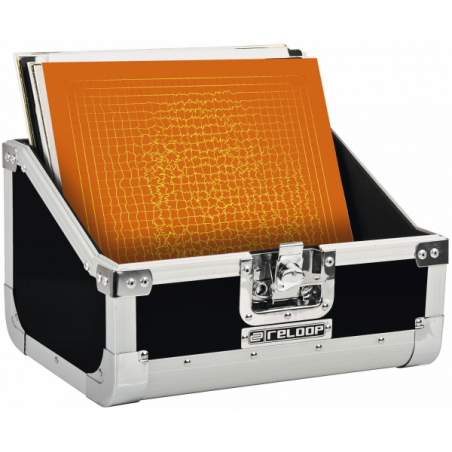 Sacs et flight cases pour disques vinyles - Reloop - 80 CASE 50/50 SLANTED BLACK