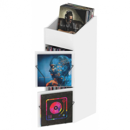 Meubles et pochettes de disques - Glorious DJ - RECORD BOX DISPLAY DOOR WHITE