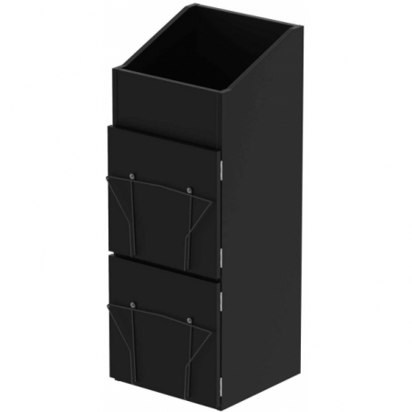 Meubles disques et Vinyles DJ - Glorious DJ - RECORD BOX DISPLAY DOOR BLACK