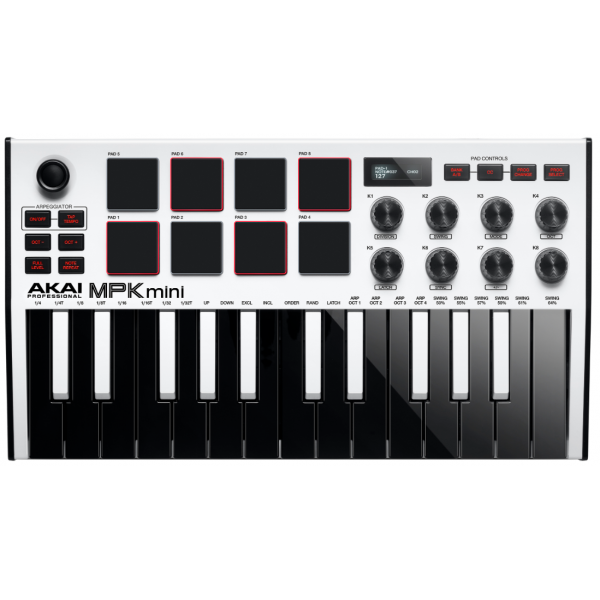 Claviers maitres compacts - Akai - MPK MINI MK3 WH