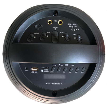 Enceintes Bluetooth Portables - Power Acoustics - Sonorisation - GOZIK LED BLACK