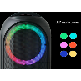 	Enceintes Bluetooth Portables - Power Acoustics - Sonorisation - GOZIK LED BLACK