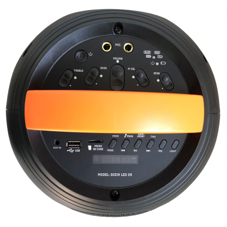 Enceintes Bluetooth Portables - Power Acoustics - Sonorisation - GOZIK LED ORANGE