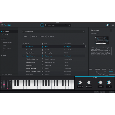 Logiciels instruments virtuels - Arturia - Pigments 3 (Version...