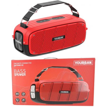 Enceintes Bluetooth Portables - Yourban - GETONE 60 RED