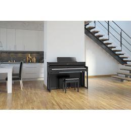 	Pianos numériques meubles - Roland - HP704 (Noir laqué)
