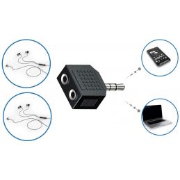 	Adaptateurs - Energyson - Adaptateur 2 Jack 3,5...