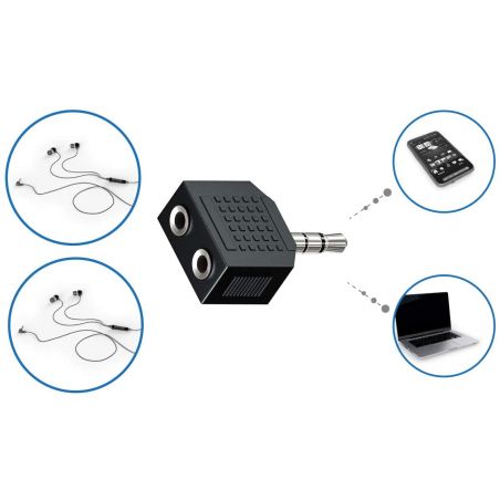 Adaptateurs - Energyson - Adaptateur 2 Jack 3,5...