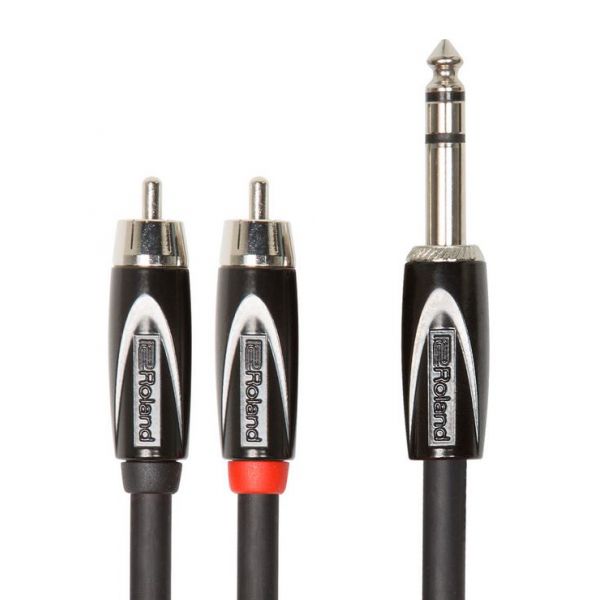 Câbles JACK 6,35 / RCA - Roland - RCC-5-TR2R (1,5m) Câbles JACK 6,35 / RCA - Roland - RCC-5-TR2R (1,5m)