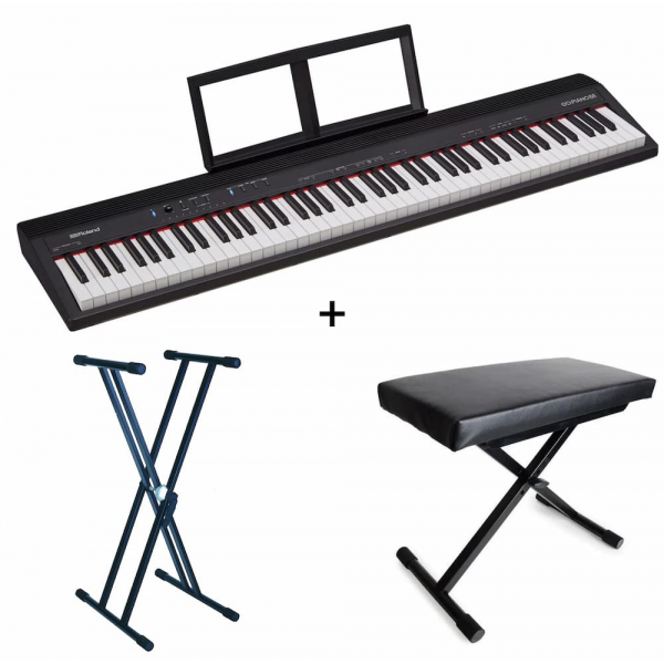 Professionnel Support Pour Clavier Piano Synthétiseur Stand Pied Double  Barres X