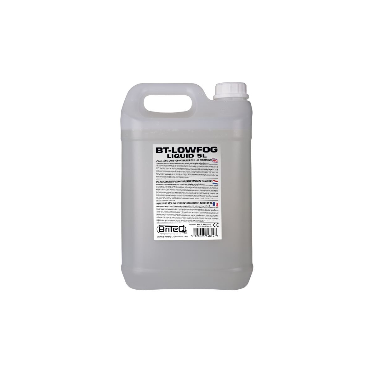 Liquide fumée lourde - BriteQ - BT-LOWFOG LIQUID 5L -...