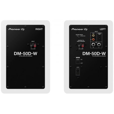 Enceintes monitoring de studio - Pioneer DJ - DM-50D-W (La Paire)