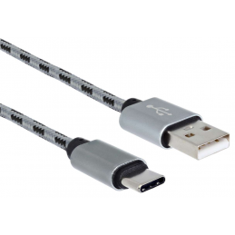 	Câbles USB A vers C - Yourban - USB A-USB C 1M BL