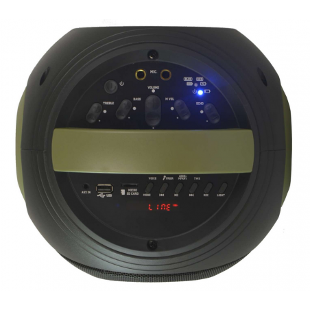 Enceintes Bluetooth Portables - Power Acoustics - Sonorisation - GOZIK LED GREEN