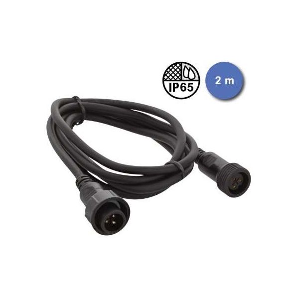 Câbles DMX éclairage XLR 3 points - Power Acoustics - Accessoires - CABLE IP DMX 2M IN/OUT