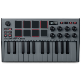 Claviers maitres compacts - Akai Professional - MPK MINI MK3 GREY