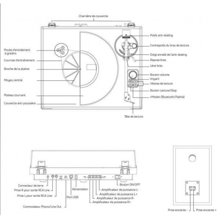 Platines vinyles hifi - Enova Hifi - VISION2 SET WH