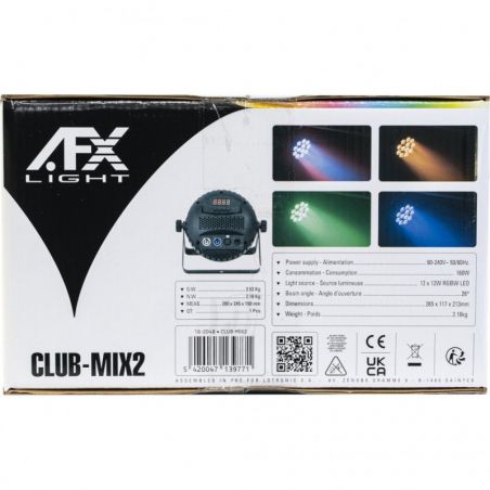 Projecteurs PAR LED - AFX Light - CLUB-MIX2