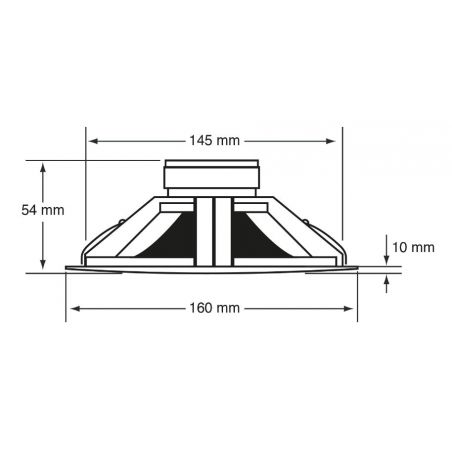 Enceintes plafonniers - Audiophony PA - CHP506