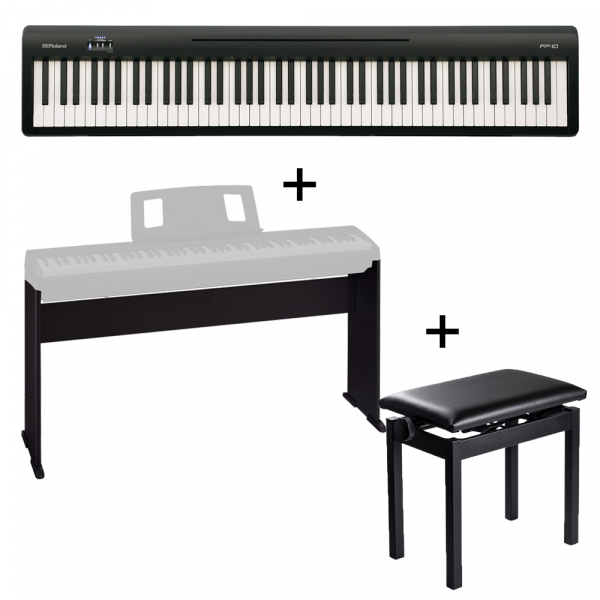 Roland Pack FP-10 + Pied meuble + Banquette - Packs Claviers et Synthé -  Energyson