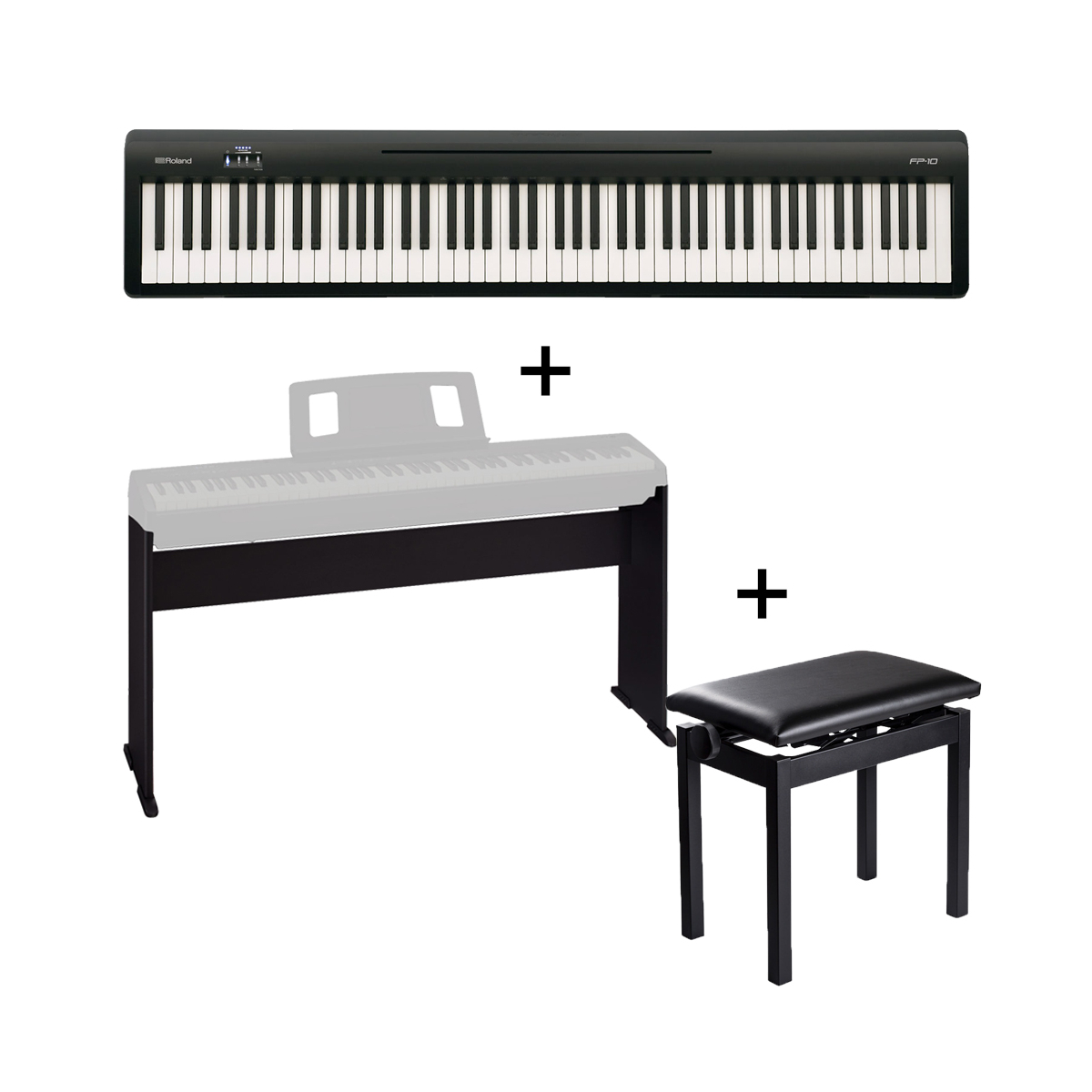Roland KSCFP10 - Support pour Piano Numérique FP-10 - Noir