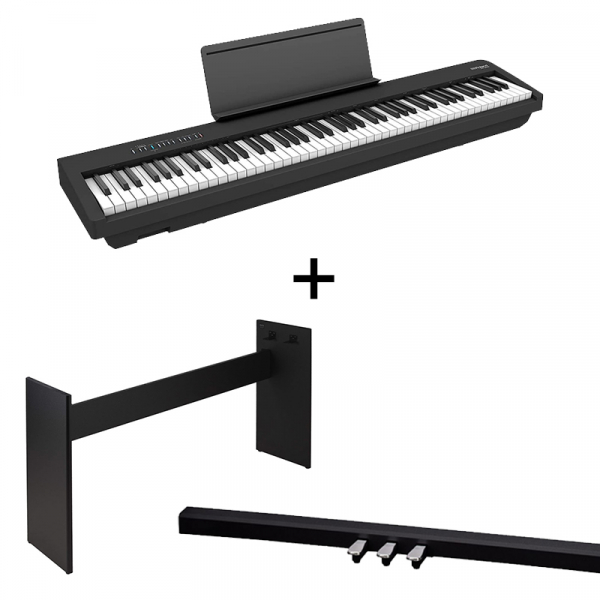 Pack FP-30X Black + Stand + Banquette + Casque : Piano Portable Roland 