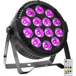 	Projecteurs PAR LED - Ibiza Light - THINPAR-14X6W-RGBW