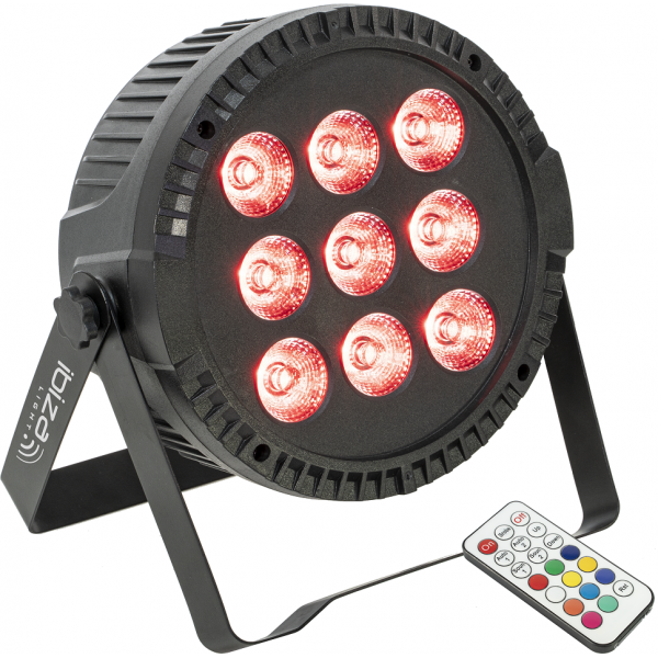 Projecteurs PAR LED - Ibiza Light - THINPAR-9X6W-RGBW