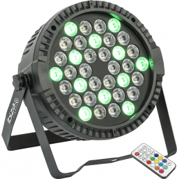 	Projecteurs PAR LED - Ibiza Light - THINPAR36X1-RGBW