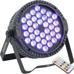 Projecteurs PAR LED - Ibiza Light - THINPAR-36X1W-RGB
