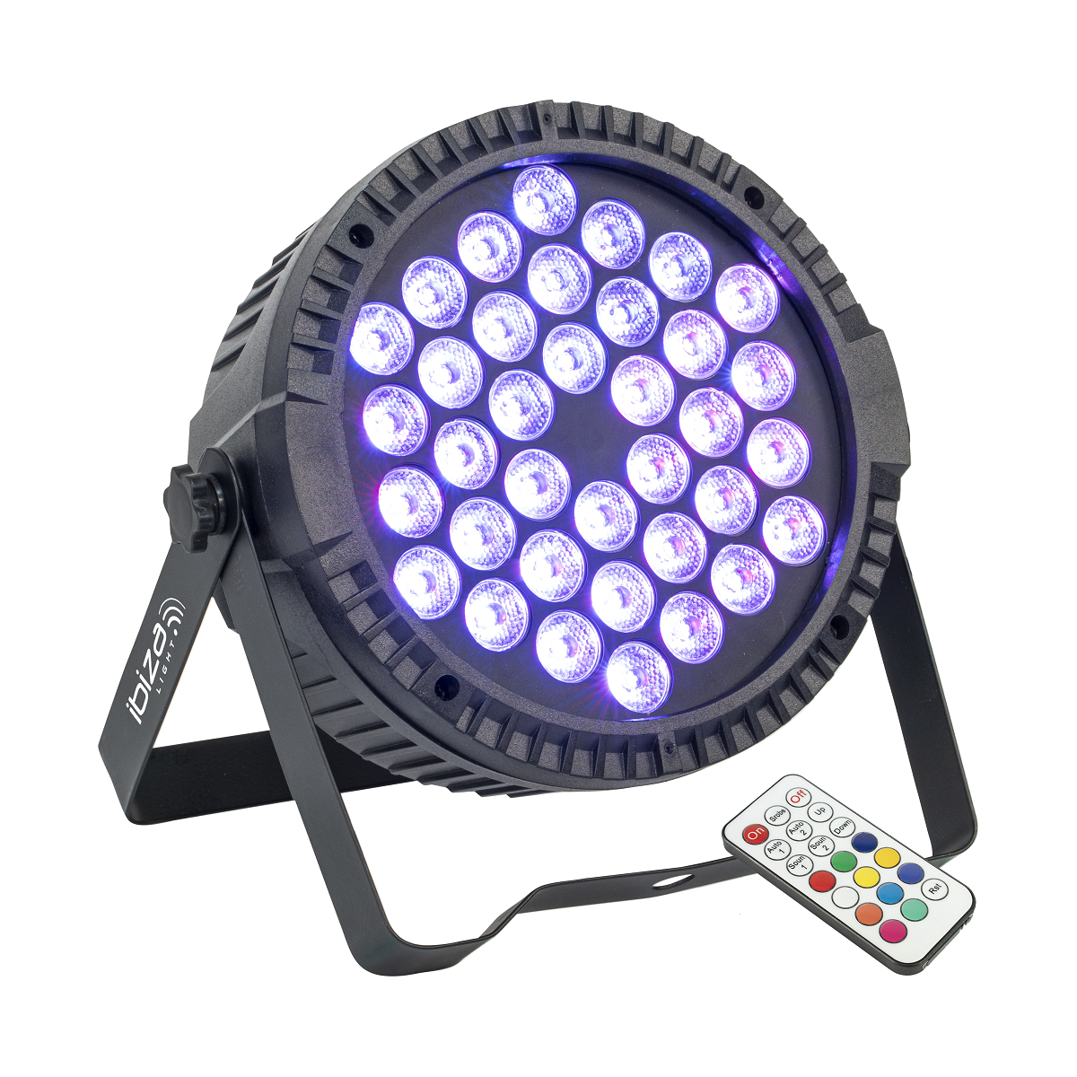 Projecteurs PAR LED - Ibiza Light - THINPAR-36X1W-RGB