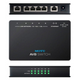 	Cartes son - Motu - AVB Switch