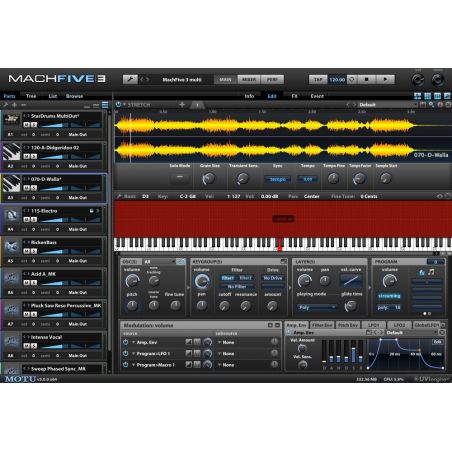 Logiciels instruments virtuels - Motu - MachFive 3