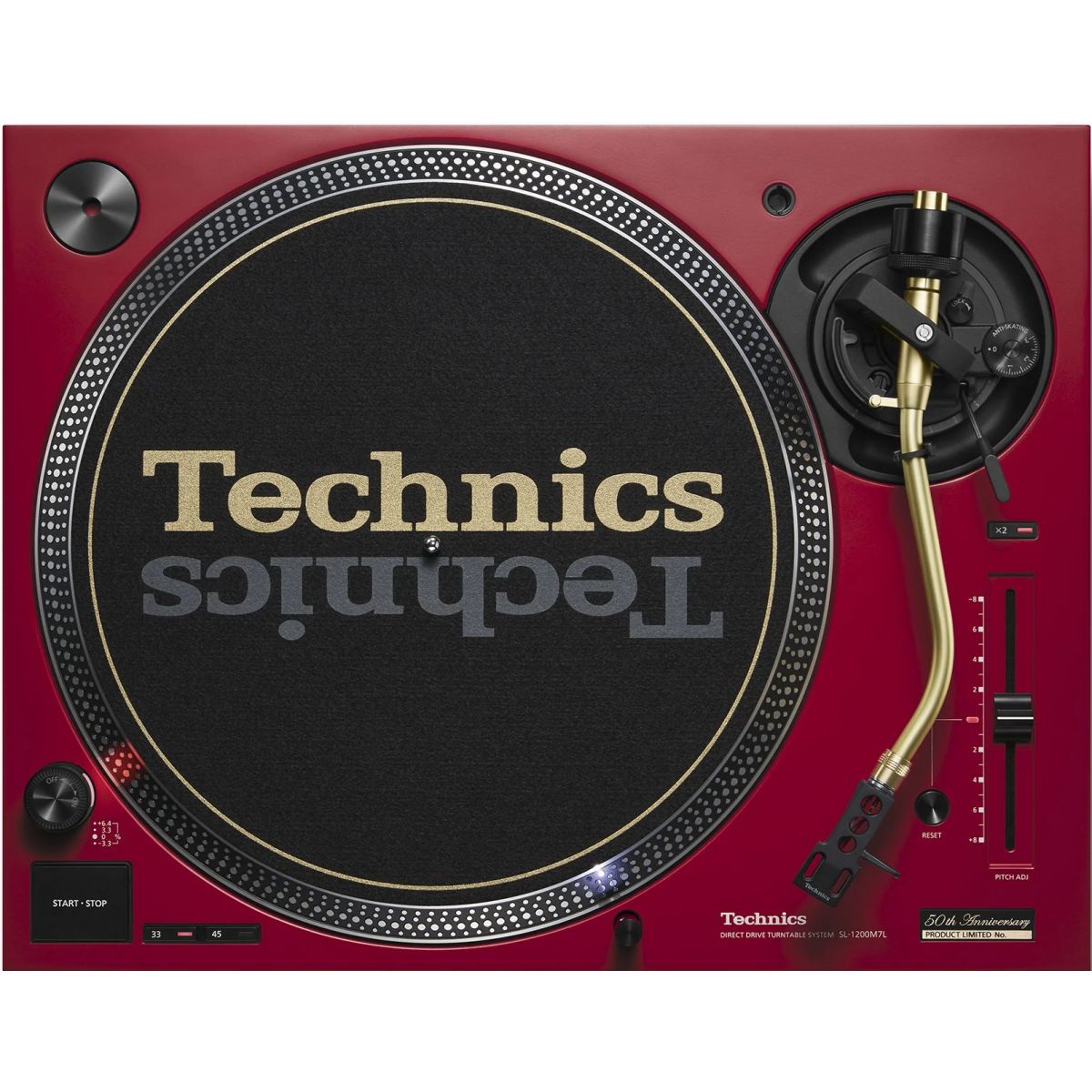 Platines vinyles DJ entrainement direct - Technics - SL-1200M7L Rouge (Edition...