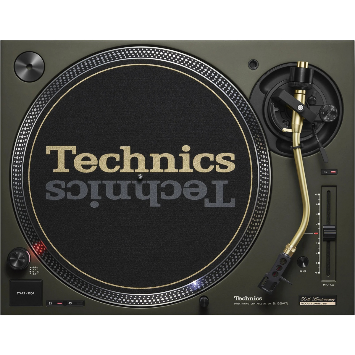 Platines vinyles DJ entrainement direct - Technics - SL-1200M7L Verte (Edition...