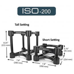 	Pieds enceintes monitoring - IsoAcoustics - ISO-200