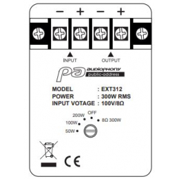 	Enceintes murales extérieur - Audiophony PA - EXT312