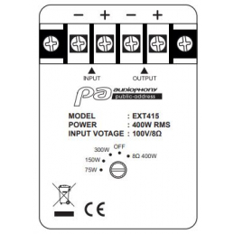 	Enceintes murales extérieur - Audiophony PA - EXT415
