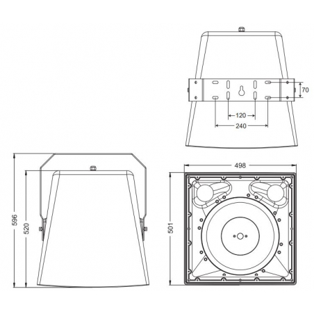 Caissons de basse passifs - Audiophony PA - EXT415SW