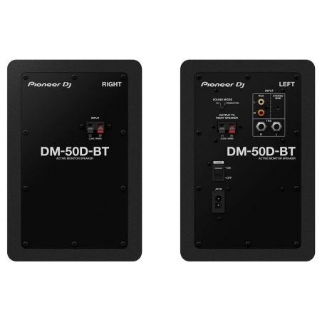 Enceintes monitoring de studio - Pioneer DJ - DM-50D-BT (La Paire)