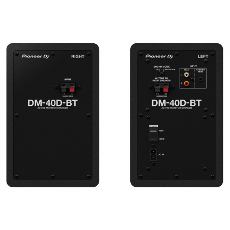 Enceintes monitoring de studio - Pioneer DJ - DM-40D-BT (La Paire)