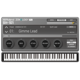 	Logiciels instruments virtuels - Roland Cloud - SH-101 Extension