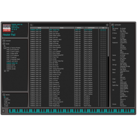 Logiciels instruments virtuels - Roland Cloud - JUNO-106 Extension