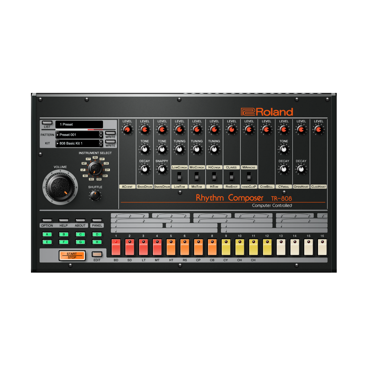 Logiciels instruments virtuels - Roland Cloud - TR-808