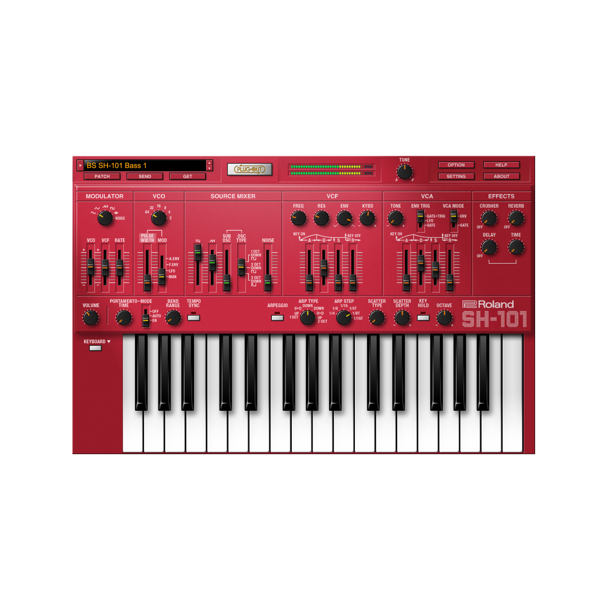 Logiciels instruments virtuels - Roland Cloud - SH-101