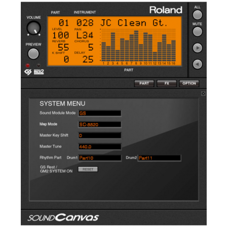 Logiciels instruments virtuels - Roland Cloud - SOUND CANVAS