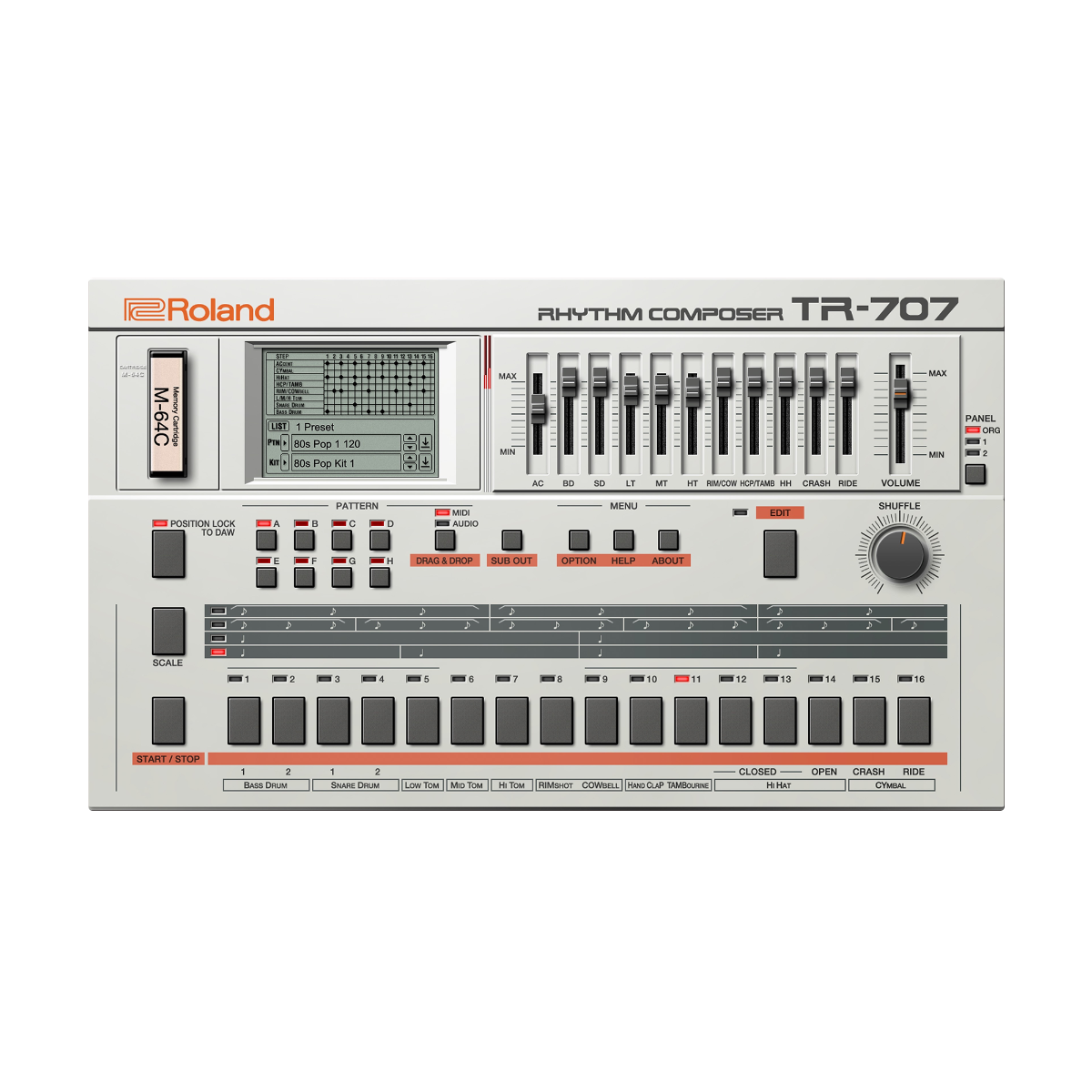 Logiciels instruments virtuels - Roland Cloud - TR-707