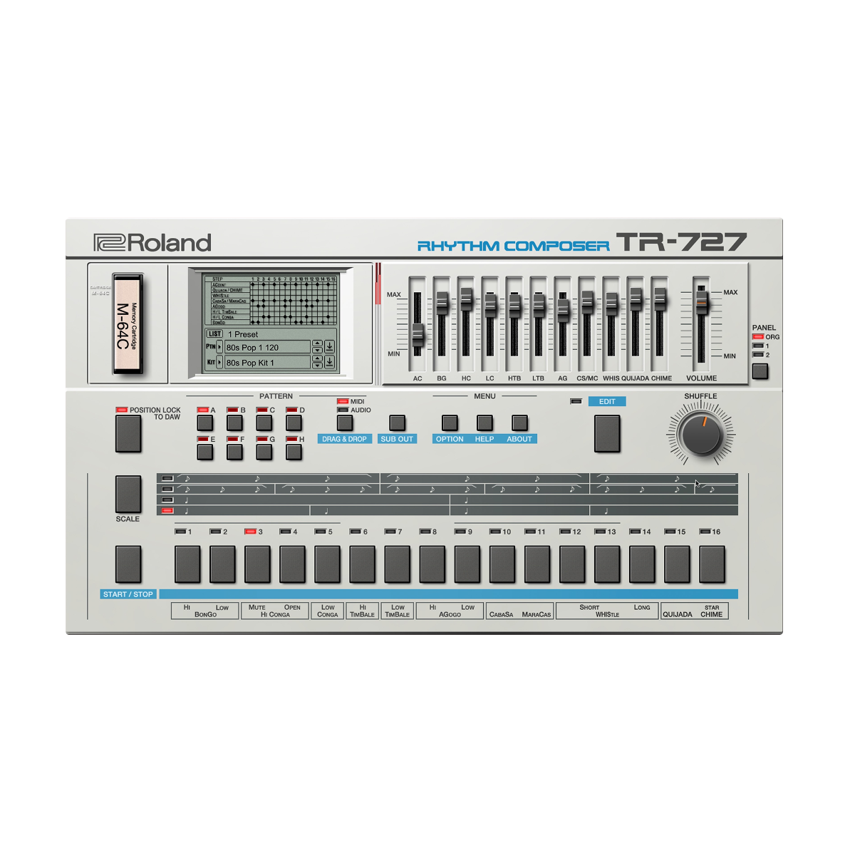 Logiciels instruments virtuels - Roland Cloud - TR-727