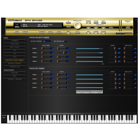 Logiciels instruments virtuels - Roland Cloud - SRX BRASS