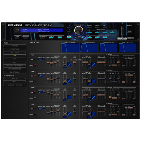 Logiciels instruments virtuels - Roland Cloud - SRX DANCE TRAX